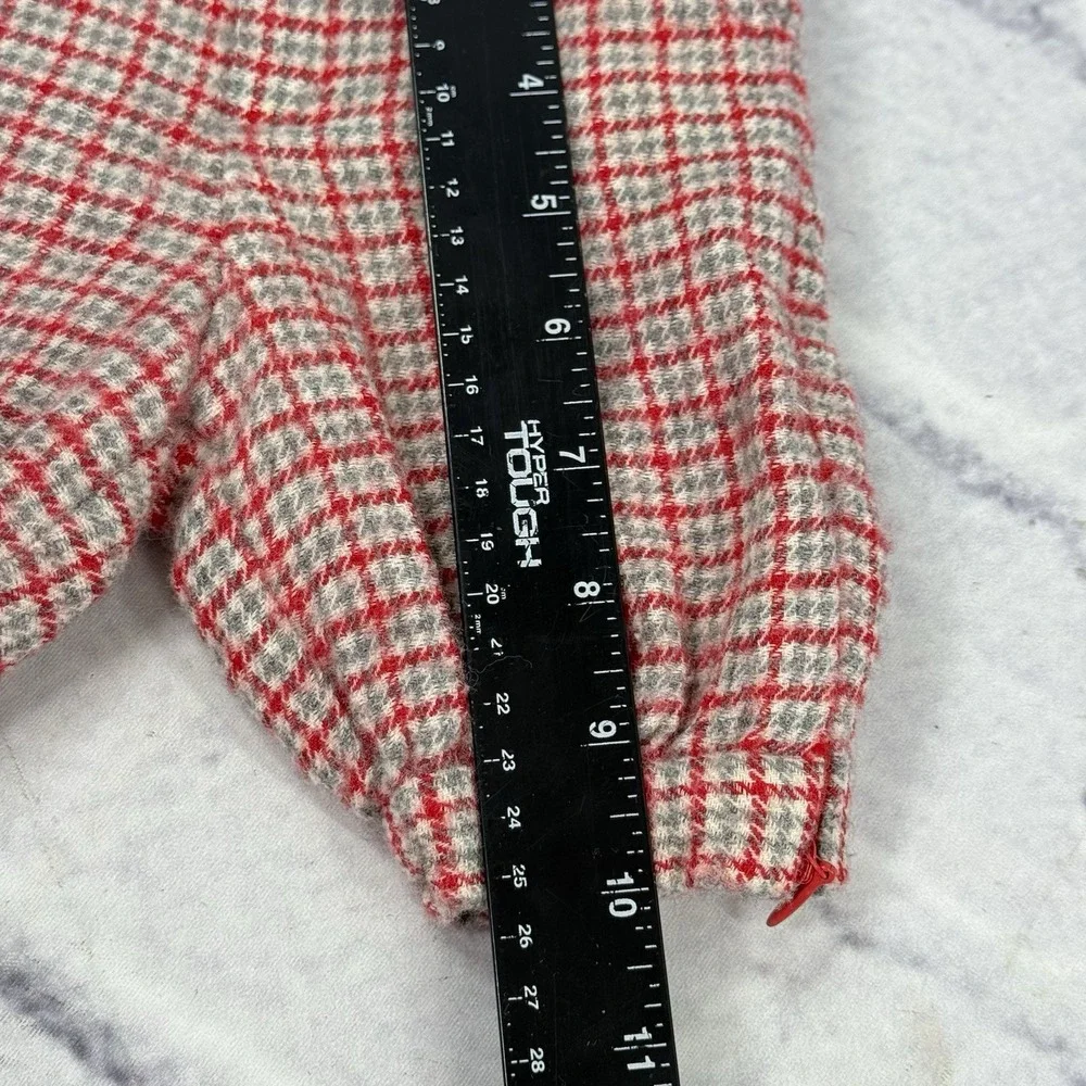 Vintage MAFRAT Italy Baby‎ 100% Wool Pants Size 0M Prince Of Wales Check Lined
